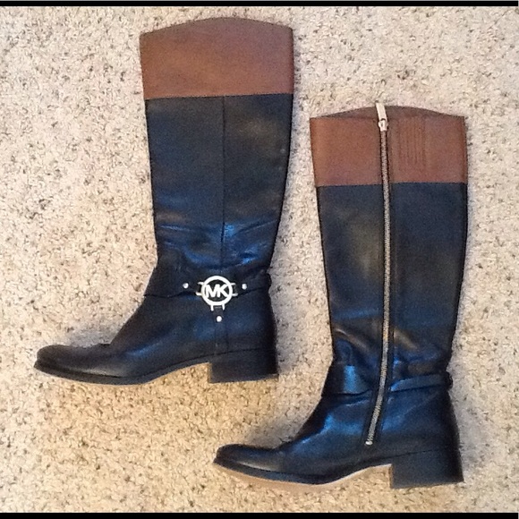 michael kors leather boots sale